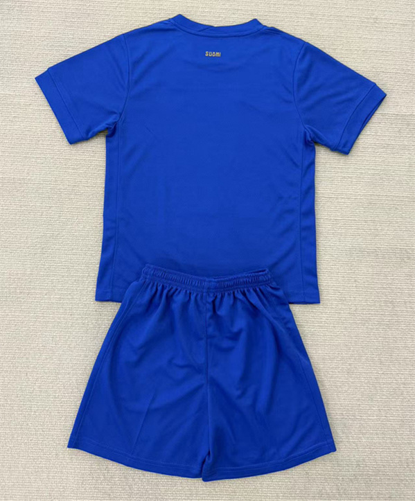2025-2026 Finland Home Blue Soccer Uniform-AY