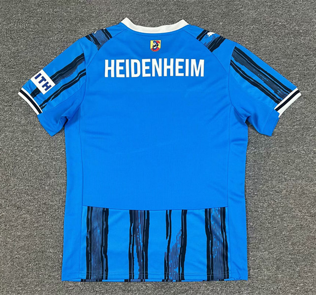 (S-4XL) 2025-2026 1. FC Heidenheim Away Blue Thailand Soccer Jersey AAA-512