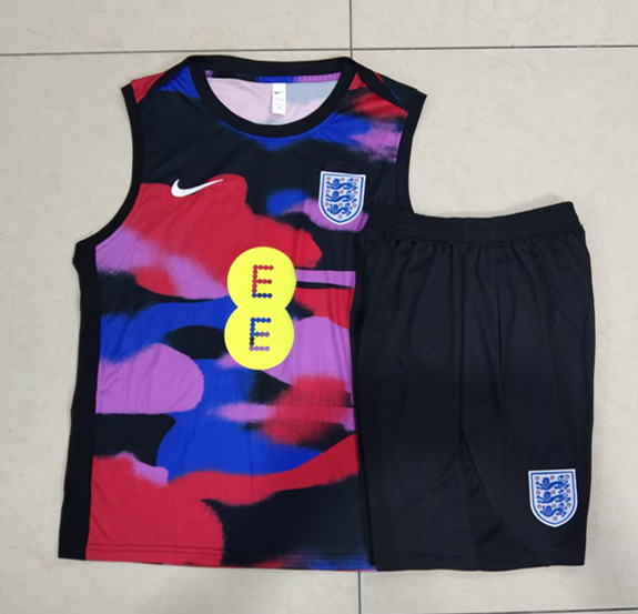 2025-2026 England Red&Blue Thailand Soccer vest Tracksuit -815