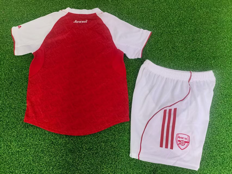 Player Version 2025-2026 Arsenal Home Red Kids/Youth Soccer Uniform-9926