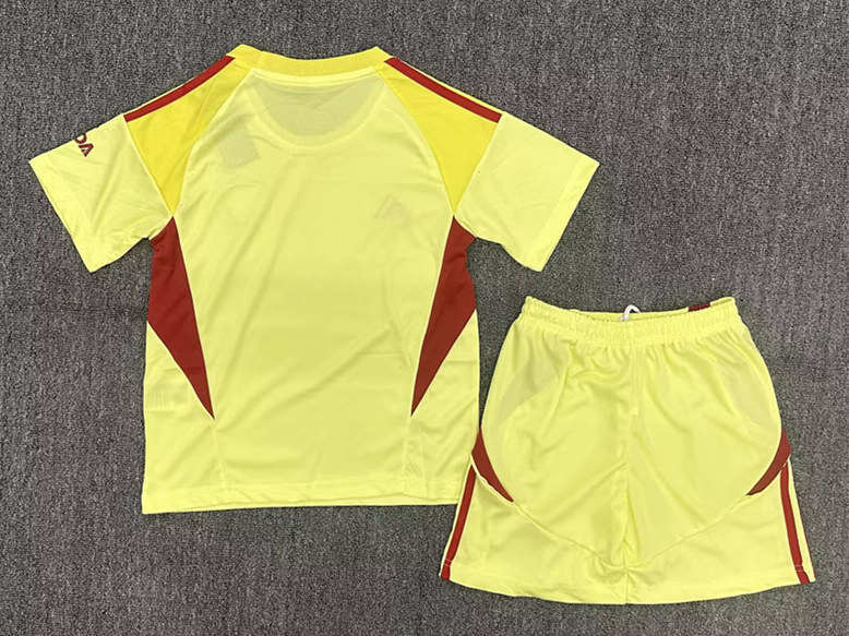 2025-2026 Arsenal Goalkeeper Light Yellow Kids/Youth Soccer Uniform-2353