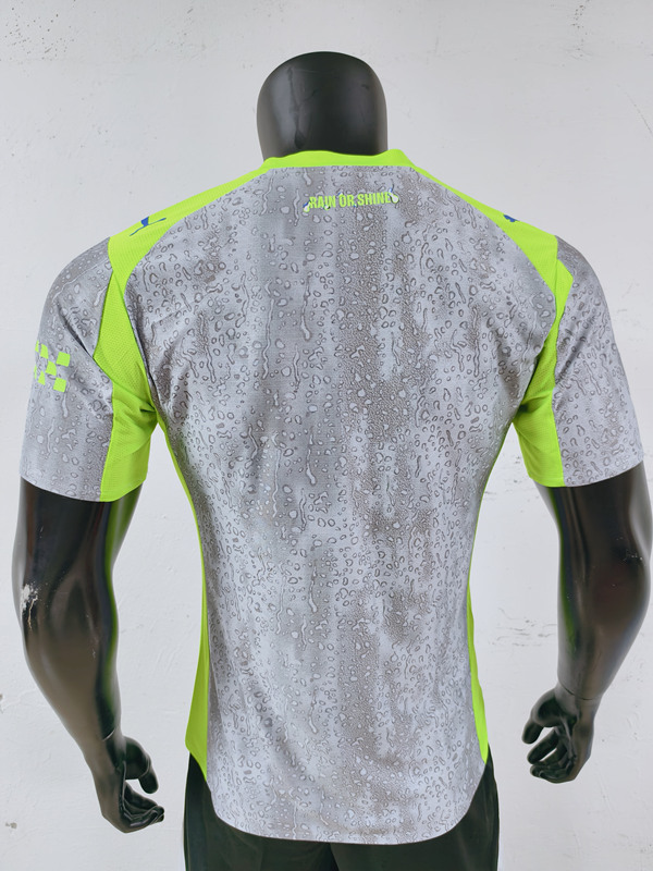 Player Version 2025-2026 Manchester City 2nd Away Grey Thailand Soccer Jersey AAA-0871