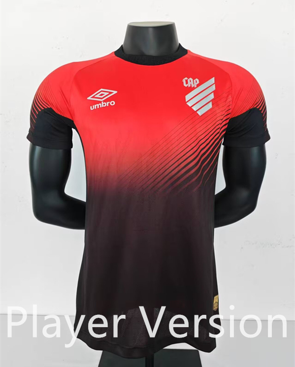 (S-3XL) 25-26 Player Version Atletico Paranaense Home Red&Black Thailand Soccer Jersey AAA-908