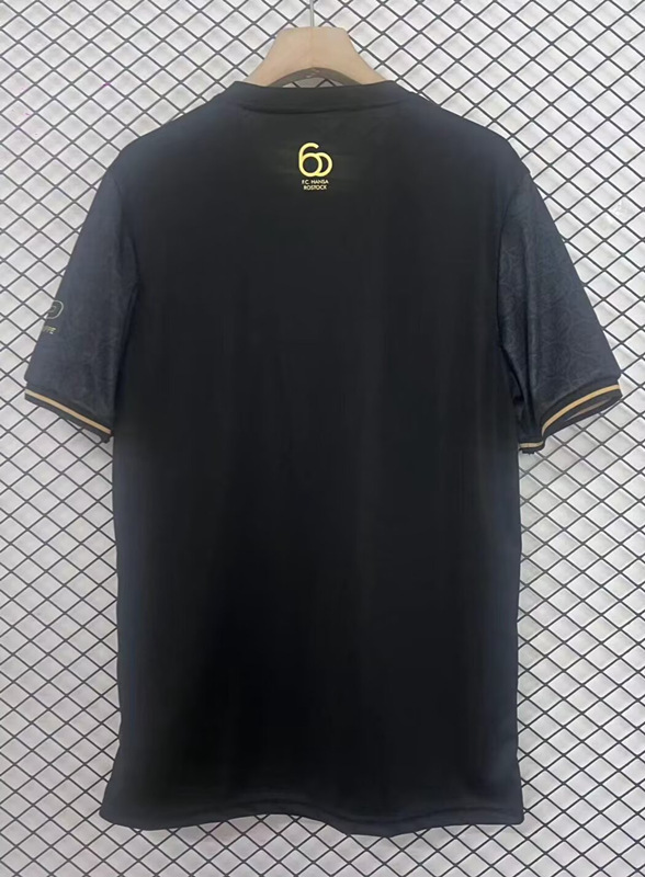 (S-4XL) 2025-2026 Hansa Rostock 3rd Away Black Thailand Soccer Jersey AAA-2044