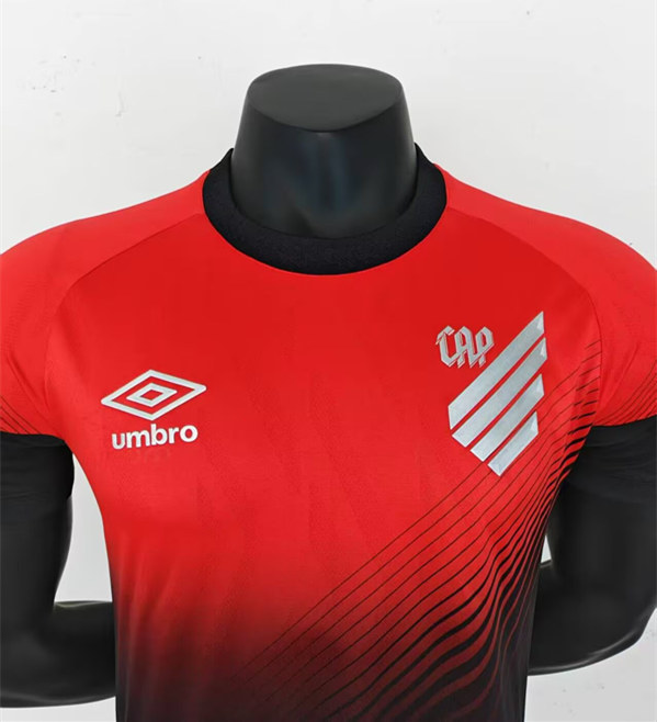 (S-3XL) 25-26 Player Version Atletico Paranaense Home Red&Black Thailand Soccer Jersey AAA-908