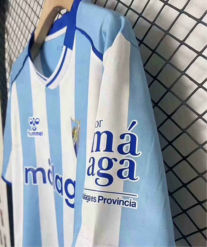 (S-4XL) 2025-2026 Málaga CF Home Blue&White Thailand Soccer-2044