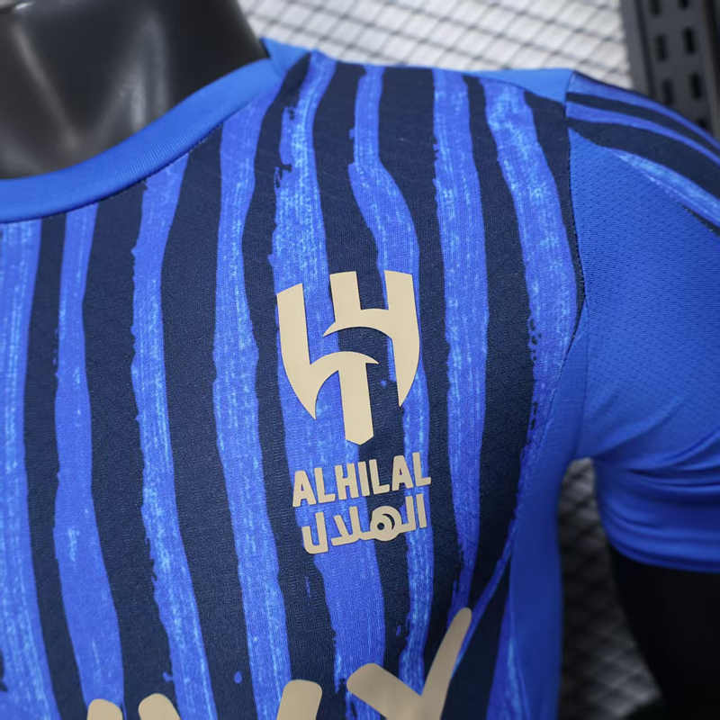Player Version With Patch 2025-2026 Al Hilal Saudi Home Blue Soccer Jersey-888