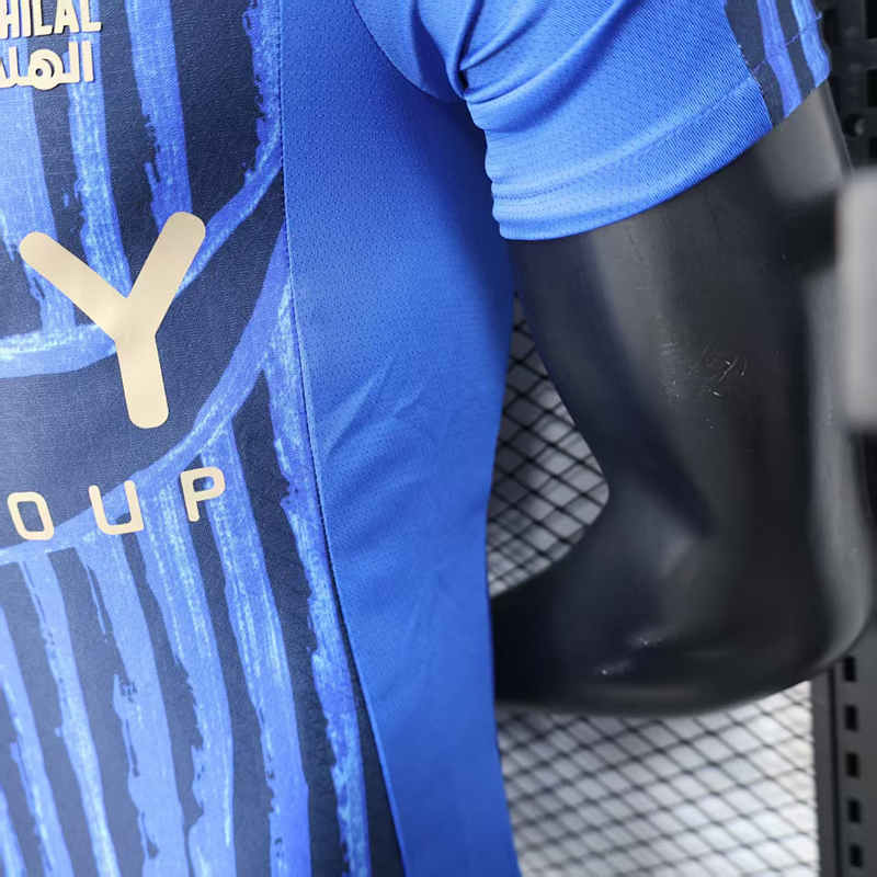 Player Version With Patch 2025-2026 Al Hilal Saudi Home Blue Soccer Jersey-888