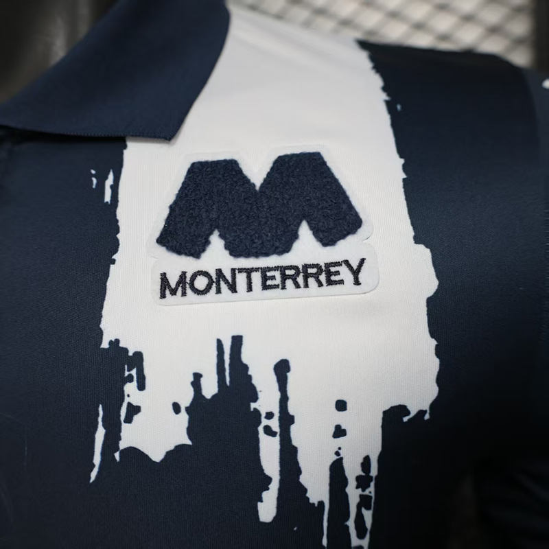 Player Version 2025-2026 Monterrey White&Blue LS Thailand Soccer Jersey AAA-888
