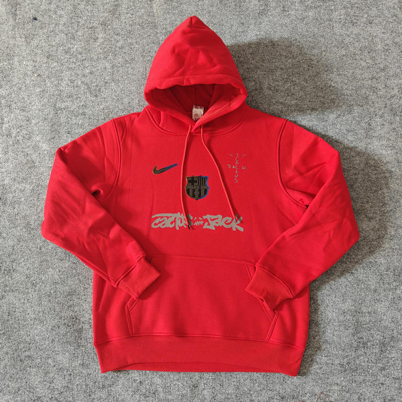 Joint Model Barcelona Red Thailand Soccer Tracksuit With Hat-LH