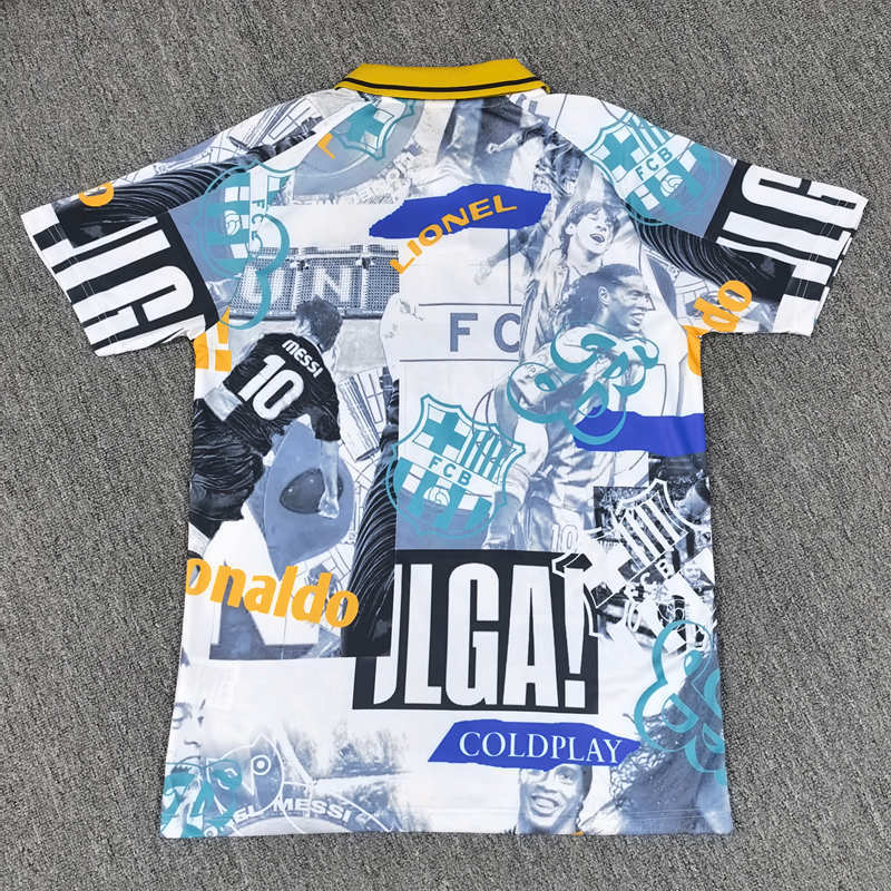 2025-2026 Barcelona White&Blue Thailand Soccer Jersey AAA-4927
