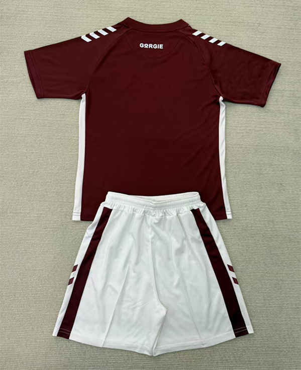 2025-2026 Heart of Midlothian Home Red Kids/Youth Soccer Uniform-AY