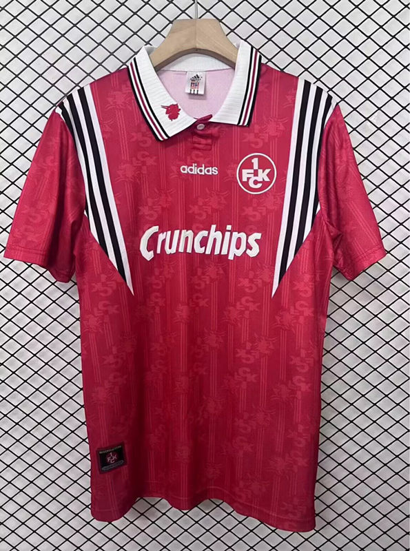 (S-4XL) Retro Version 1997-1998 1. FC Kaiserslautern Home Red Thailand Soccer Jersey AAA-2044