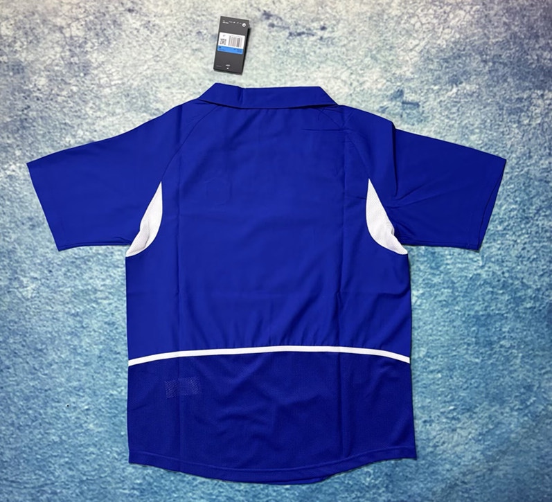 Retro Version 2002 Brazil Home Blue Thailand Soccer Jersey AAA-6950