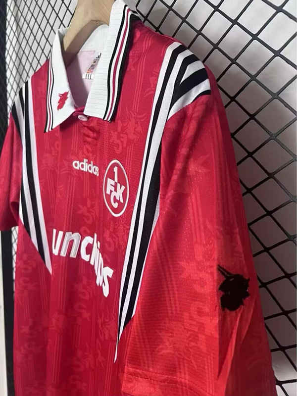 (S-4XL) Retro Version 1997-1998 1. FC Kaiserslautern Home Red Thailand Soccer Jersey AAA-2044