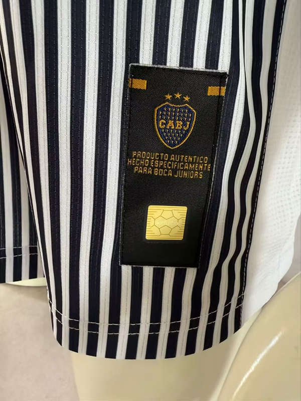 Retro Version 2006-2007 Boca Juniors Away Black&White Thailand Soccer Jersey AAA-503