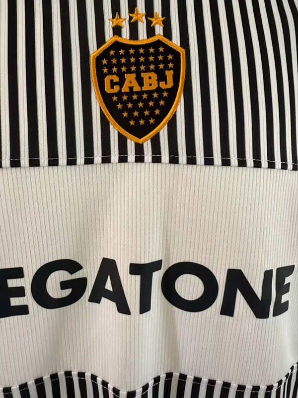 Retro Version 2006-2007 Boca Juniors Away Black&White Thailand Soccer Jersey AAA-503