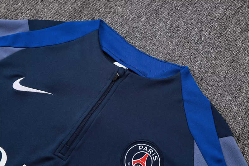 2025-2026 Paris SG Royal Blue Thailand Soccer Tracksuit -411