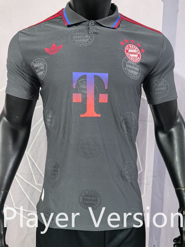 Player Version 2025-2026 Personalized Edition Bayern München Grey Thailand Soccer Jersey AAA-1959