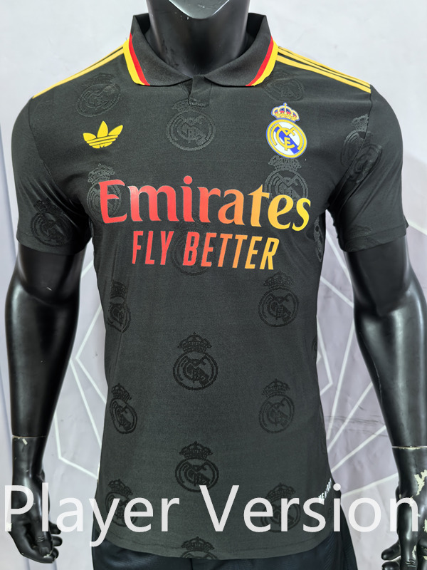 Player Version 2025-2026 Personalized Version Real Madrid Black Thailand Soccer Jersey AAA-1959