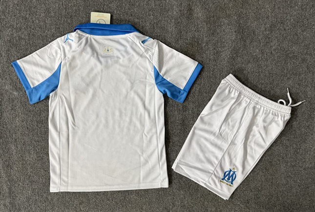 2025-2026 Olympique Marseille Home White Soccer Uniform-6748
