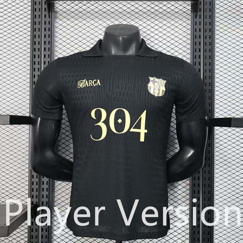 Player Version 2025-2026 Special Version Barcelona Black Thailand Soccer Jersey AAA-888