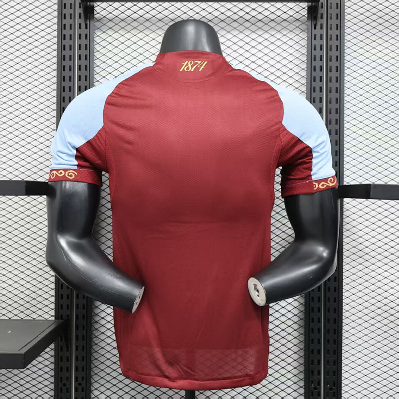 Player Version 2025-2026 Aston Villa Home Red Thailand Soccer Jersey AAA-888