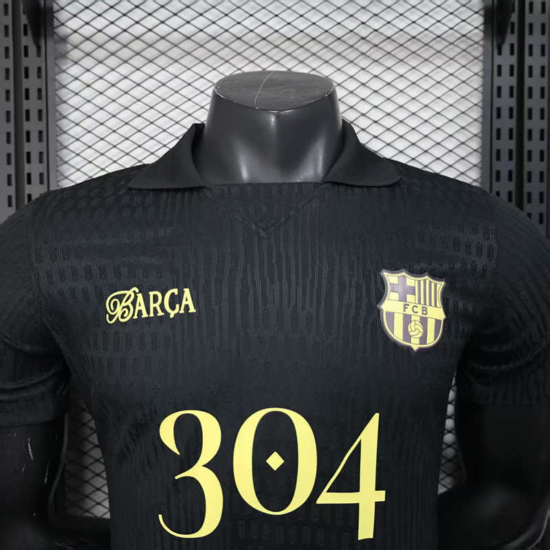 Player Version 2025-2026 Special Version Barcelona Black Thailand Soccer Jersey AAA-888