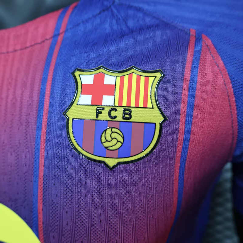 Player Version 2025-2026 Barcelona Home Blue&Red Thailand Soccer Jersey AAA-888