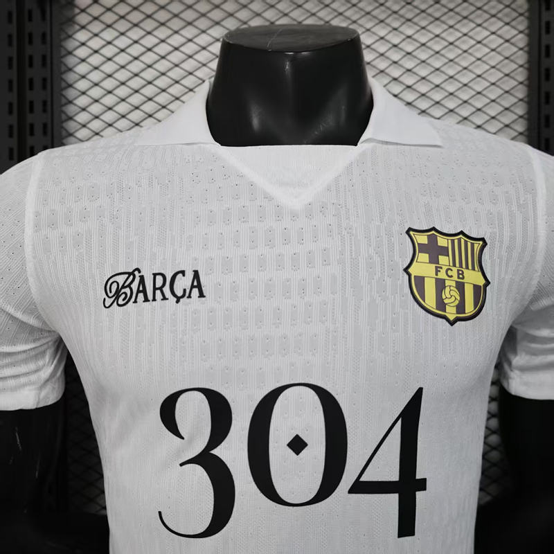 Player Version 2025-2026 Special Version Barcelona White Thailand Soccer Jersey AAA-888