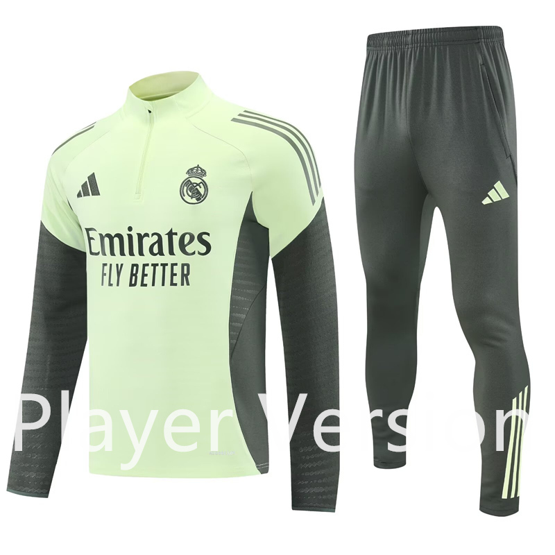 2025-2026 Real Madrid Green Thailand Soccer Tracksuit-4627