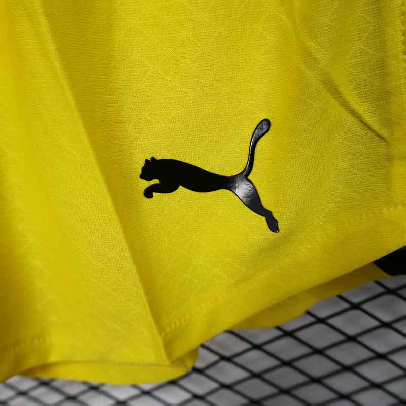 Player Version 2025-26 Borussia Dortmund Home Yellow Thailand Soccer Shorts-888