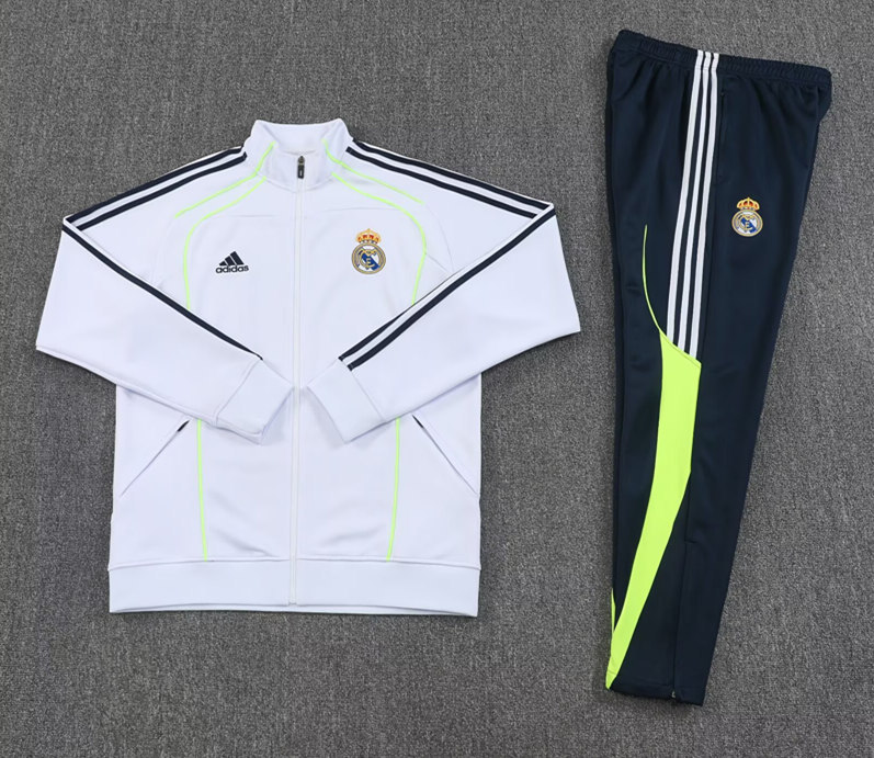 2025-2026 Real Madrid White Thailand Soccer Jacket Uniform-4627