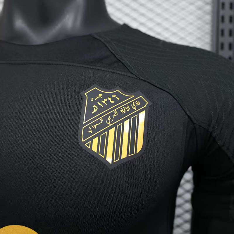 Player Version 2025-2026 Al Ittihad Saudi Black Thailand Soccer Jersey AAA-888