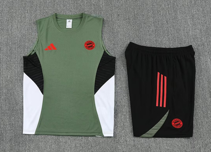 2025-2026 Bayern München Green Thiland Vest Soccer Uniform-4627