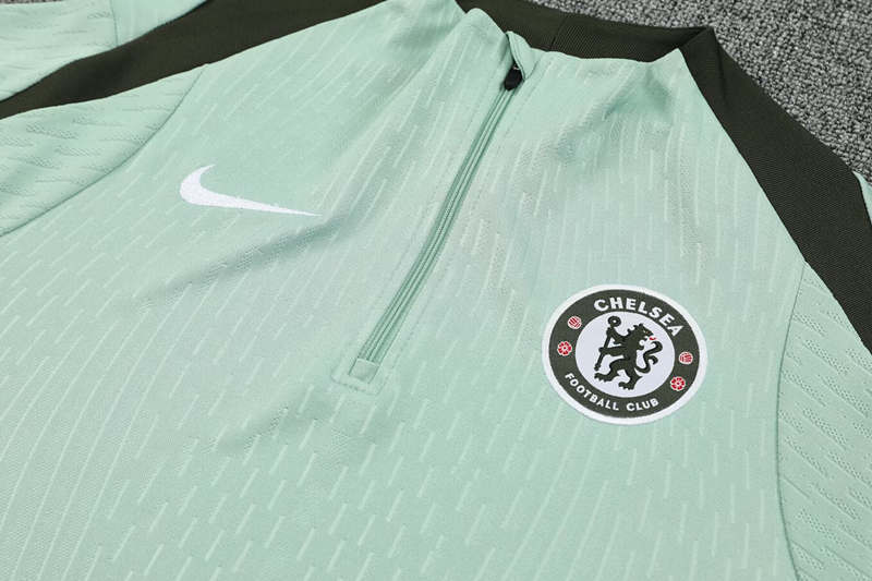 Player Version 2025-2026 Chelsea Light Green Thailand Soccer Tracksuit-4627