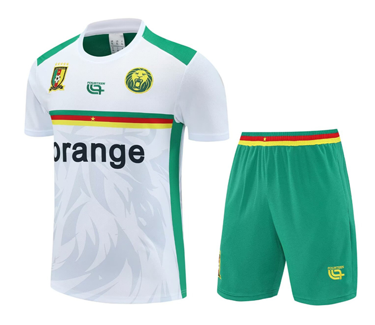 2025-2026 Cameroon White Thailand Soccer Uniform-4627