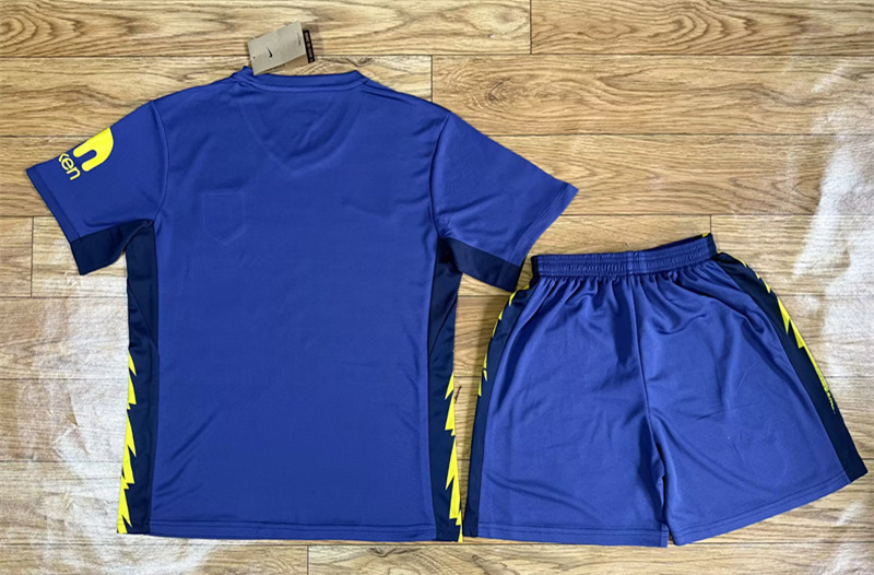 2025-2026 Atlético Madrid Away Blue Soccer Uniform-709