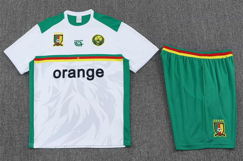 2025-2026 Cameroon White Thailand Soccer Uniform-4627
