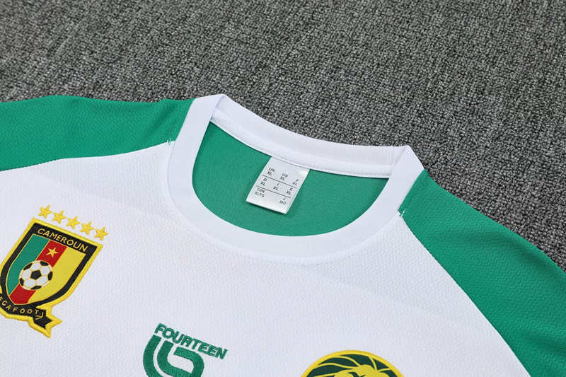 2025-2026 Cameroon White Thailand Soccer Uniform-4627