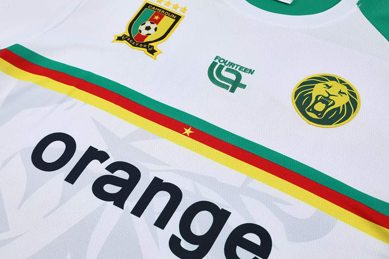 2025-2026 Cameroon White Thailand Soccer Uniform-4627