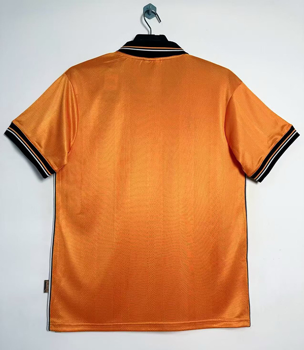 Retro Version 1999-2000 Valencia Away Orange Thailand Soccer Jersey AAA-811