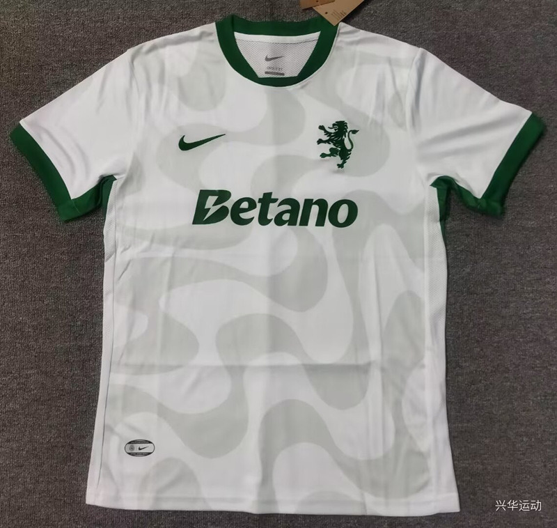 (S-4XL) 2025-2026 Sporting Clube de Portugal Away White Thailand Soccer Jersey AAA-5378