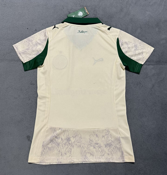 2025-2026 SE Palmeiras 2nd Away Yellow Women Thailand Soccer Jersey AAA-4506