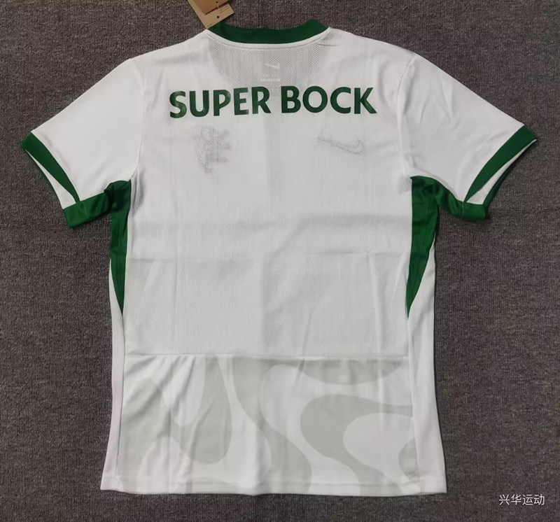 (S-4XL) 2025-2026 Sporting Clube de Portugal Away White Thailand Soccer Jersey AAA-5378