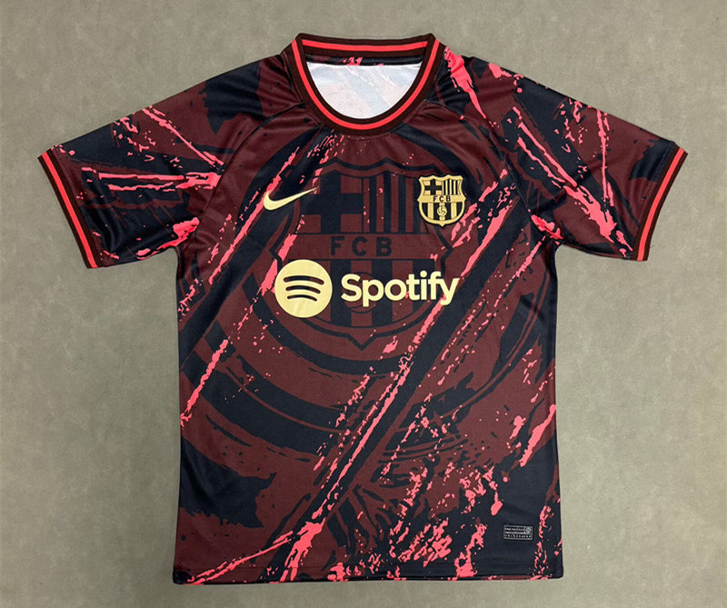 (S-4XL) 2025-2026 Special Version Barcelona Red&Black Thailand Soccer Jersey AAA-2633