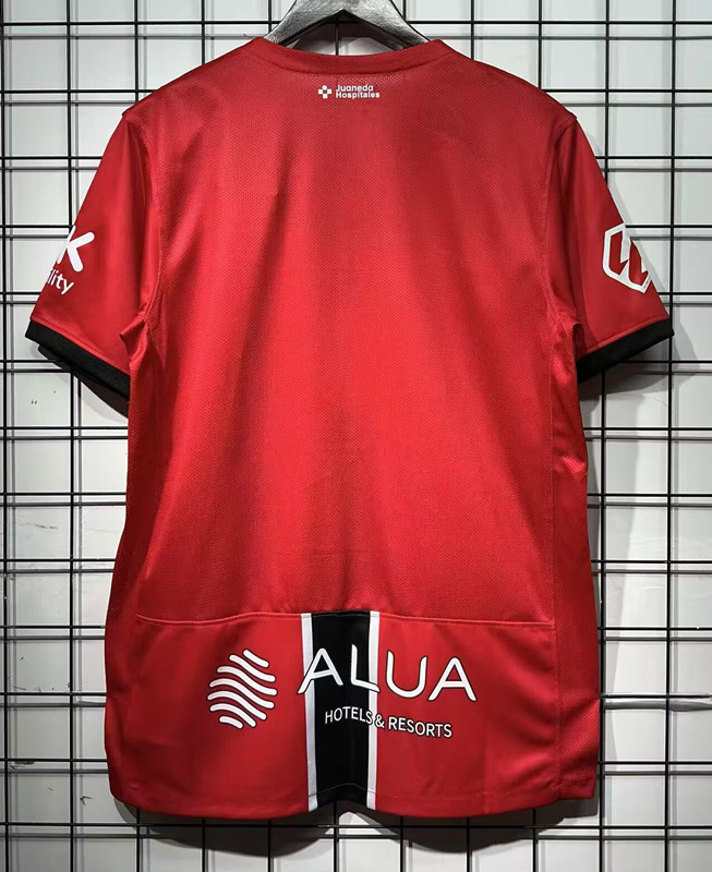 (S-4XL) 2025-2026 RCD Mallorca Home Red Thailand Soccer Jersey AAA-GB