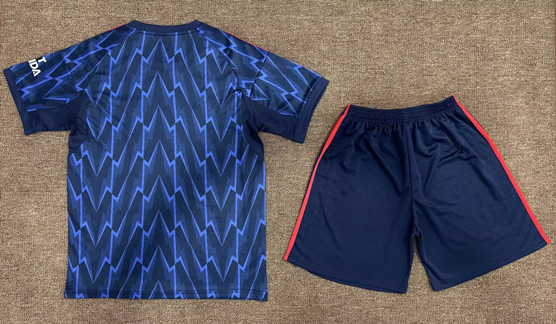 2025-2026 Arsenal Away Blue&Black Soccer Uniform-709