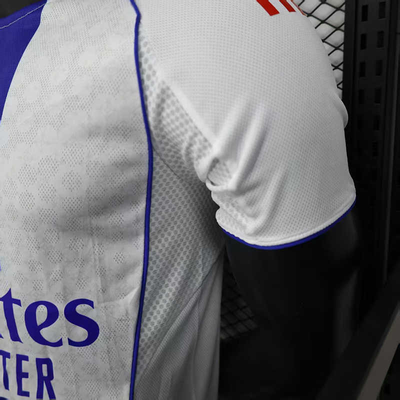 Player Version 2025-2026 Olympique Lyonnais Home White&Red Thailand Soccer Jersey AAA-888