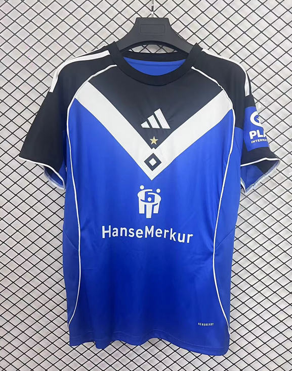(S-4XL) 2025-2026 Hamburger SV Away Blue Thailand Soccer Jersey AAA